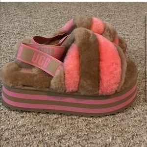 UGG fuzzy sandals